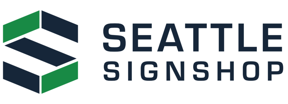 SignShop Logo - logo design. Signs Banners Seattle Sign Shop