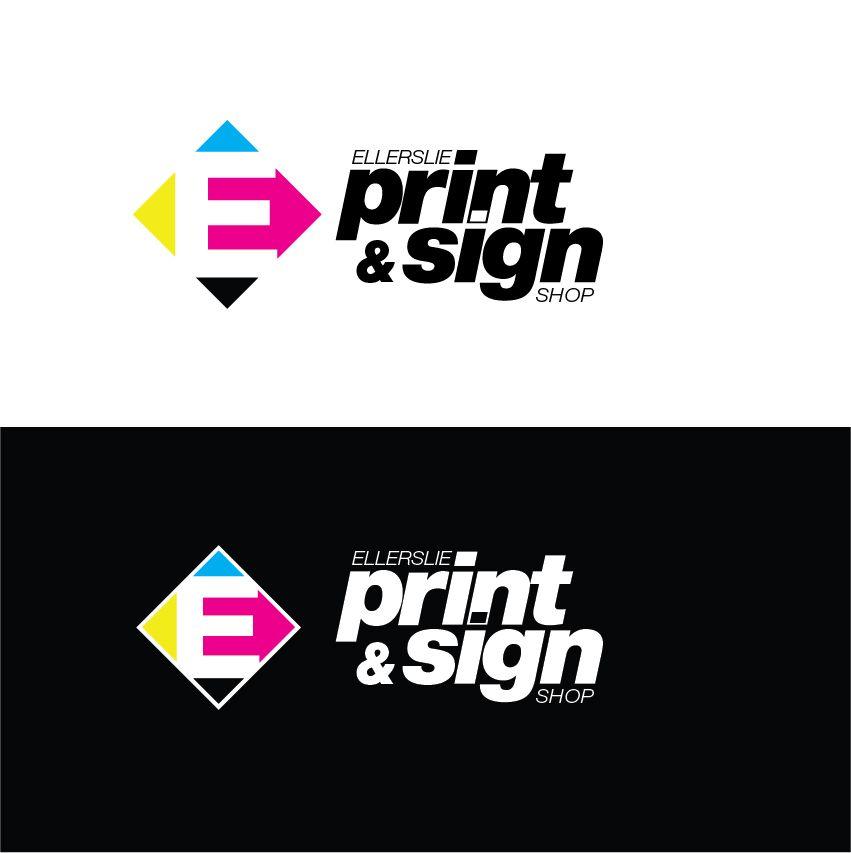 SignShop Logo - Playful, Modern, Printing Logo Design for Ellerslie Print & Sign ...