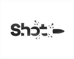 Shot Logo - Shot - - NEGATIVE SPACE LOGO | Logo Design | Typographic logo, Logos ...