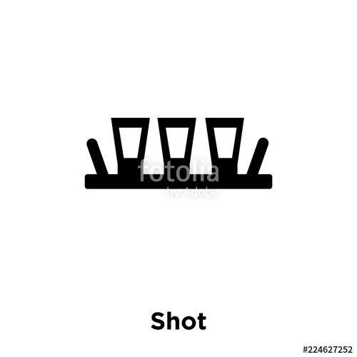 Shot Logo - shot icon vector isolated on white background, logo concept of shot ...