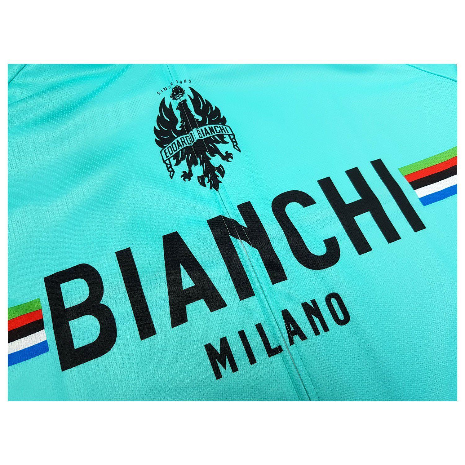 Bianchi Logo - Bianchi Milano Pride Celeste Jersey