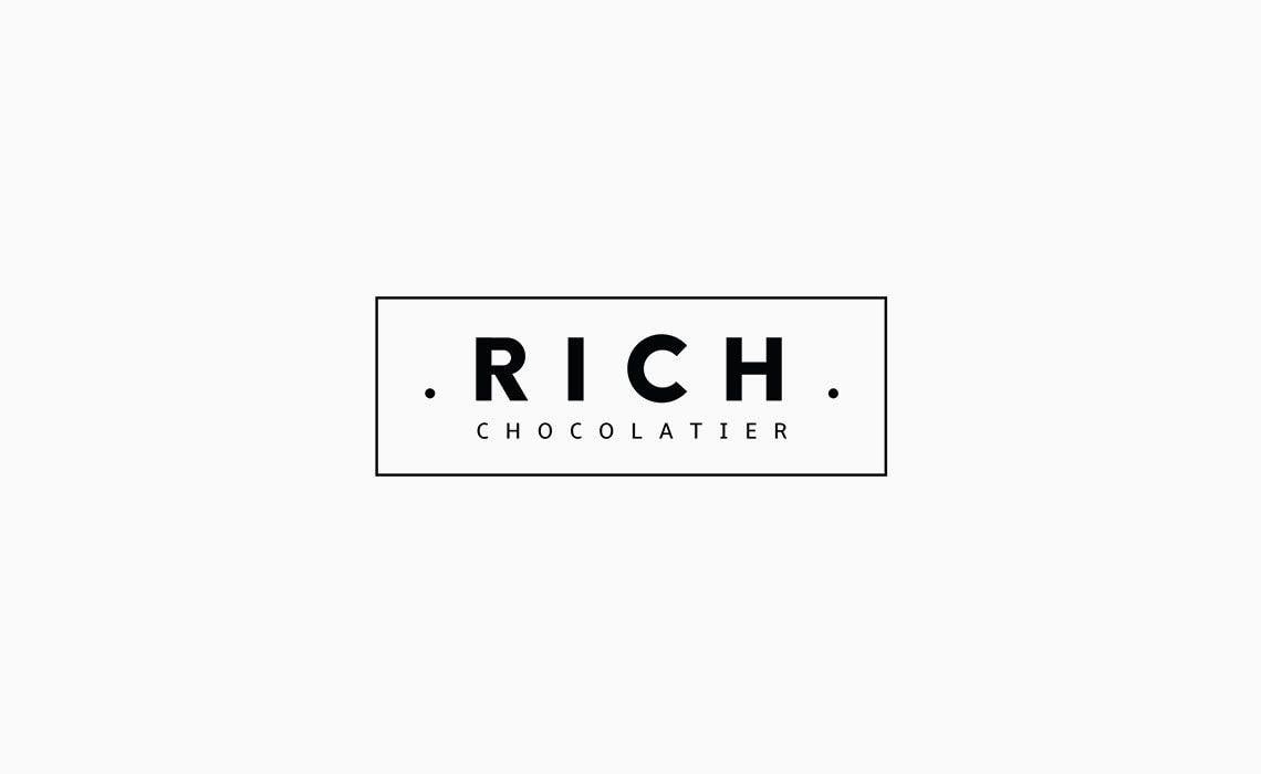 Rich Logo - Whyte Creations. Rich chocolates Creative Branding and Stationery