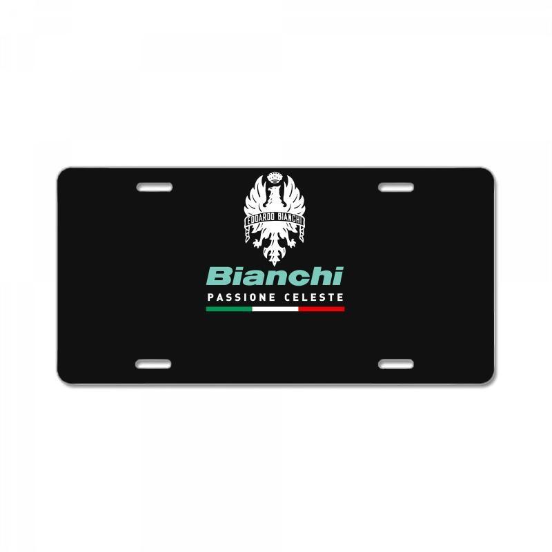 Bianchi Logo - Bianchi Logo Bianchi Passione Celeste License Plate. By Artistshot