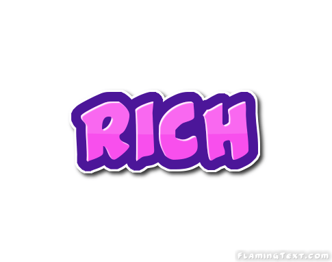 Rich Logo - Rich Logo | Free Name Design Tool from Flaming Text