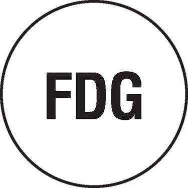 Fdg Logo - Syringe Labels for Nuclear Medicine FDG • White