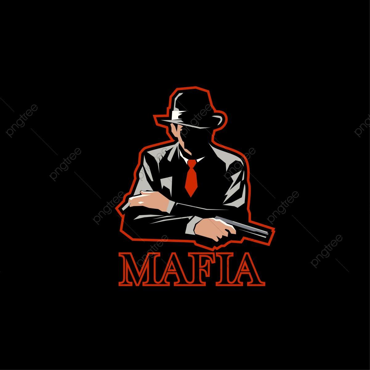 Mafia Logo - Mafia Logo Mascot E Sport. Man With Fedora Hat And Pistol, Mafia