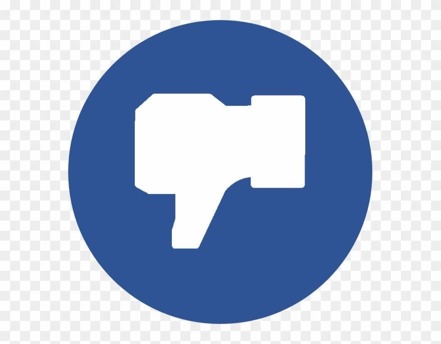 Dislike Logo - Blue Facebook, Dislike, Facebook, Facebook Dislike, - Like And ...