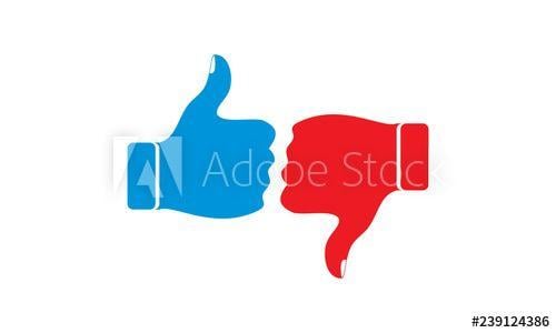 Dislike Logo - Like and Dislike thumb logo - Buy this stock vector and explore ...