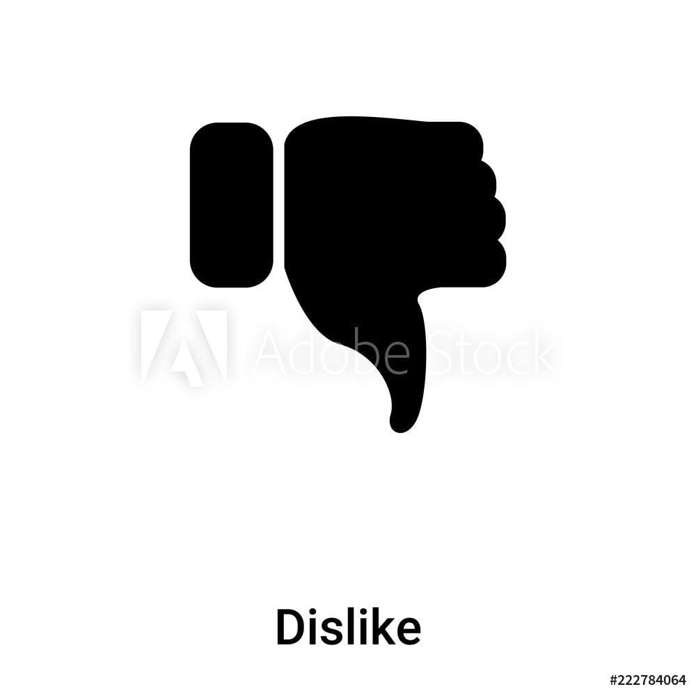 Dislike Logo - Photo & Art Print Dislike icon vector isolated on white background ...