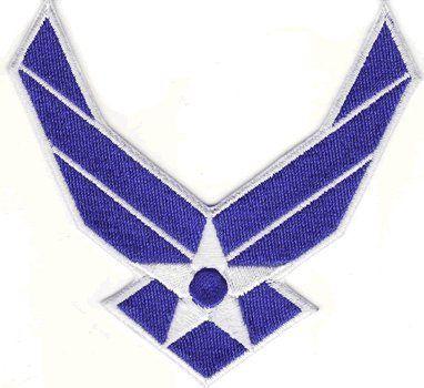 Airforcelogo Logo - Air Force Logo Iron On Embroidered Patch