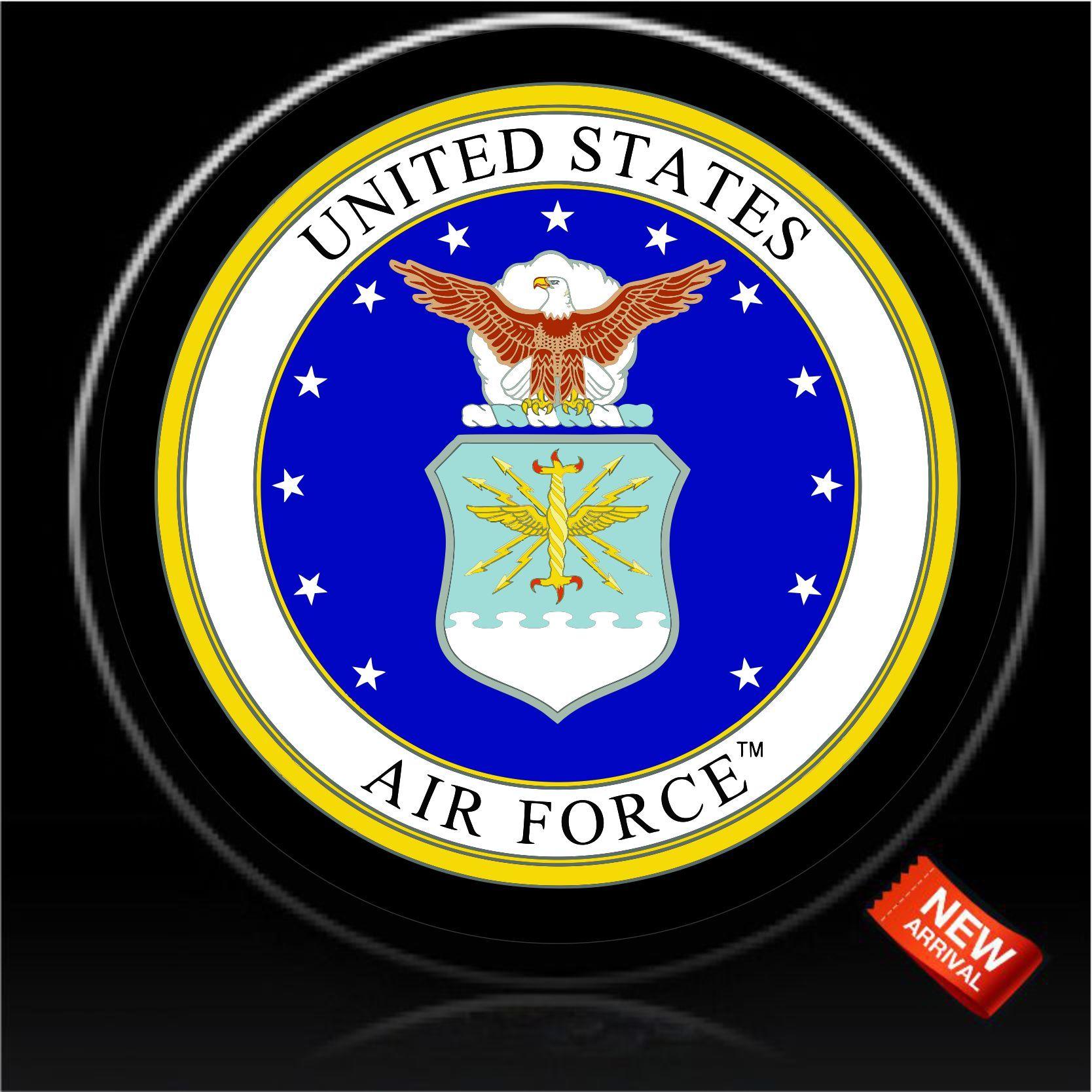 Airforcelogo Logo - US Air Force logo Spare tire Cover