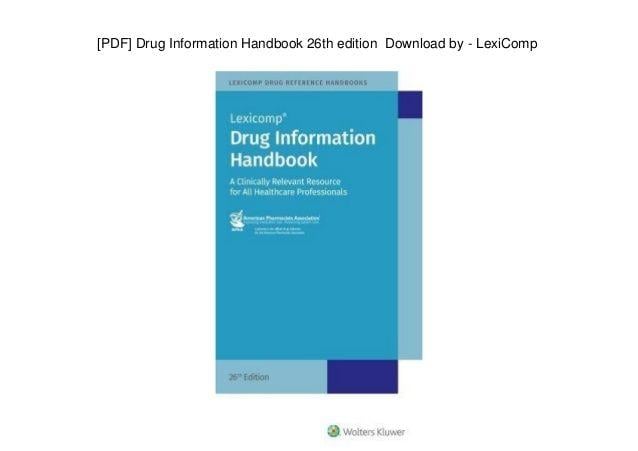 Lexicomp Logo - PDF] Drug Information Handbook 26th edition Download by - LexiComp