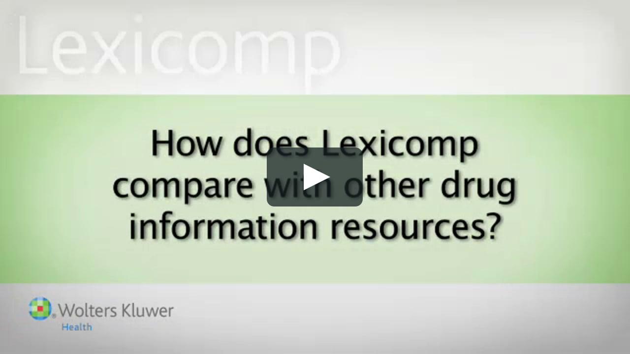 Lexicomp Logo - Lexicomp vs Other Sources