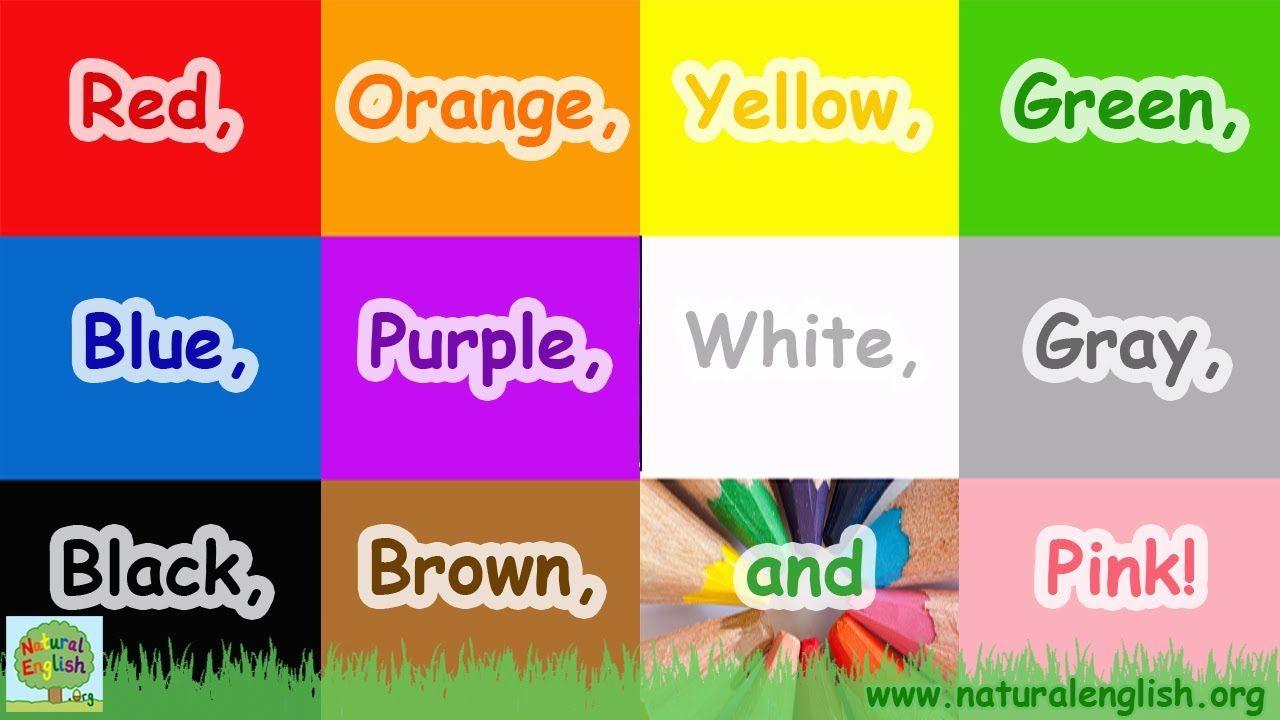 Purple Blue Green Red Logo - The Colors Song ~ Learn the Colors / Colours ~ Simple Learning for ...