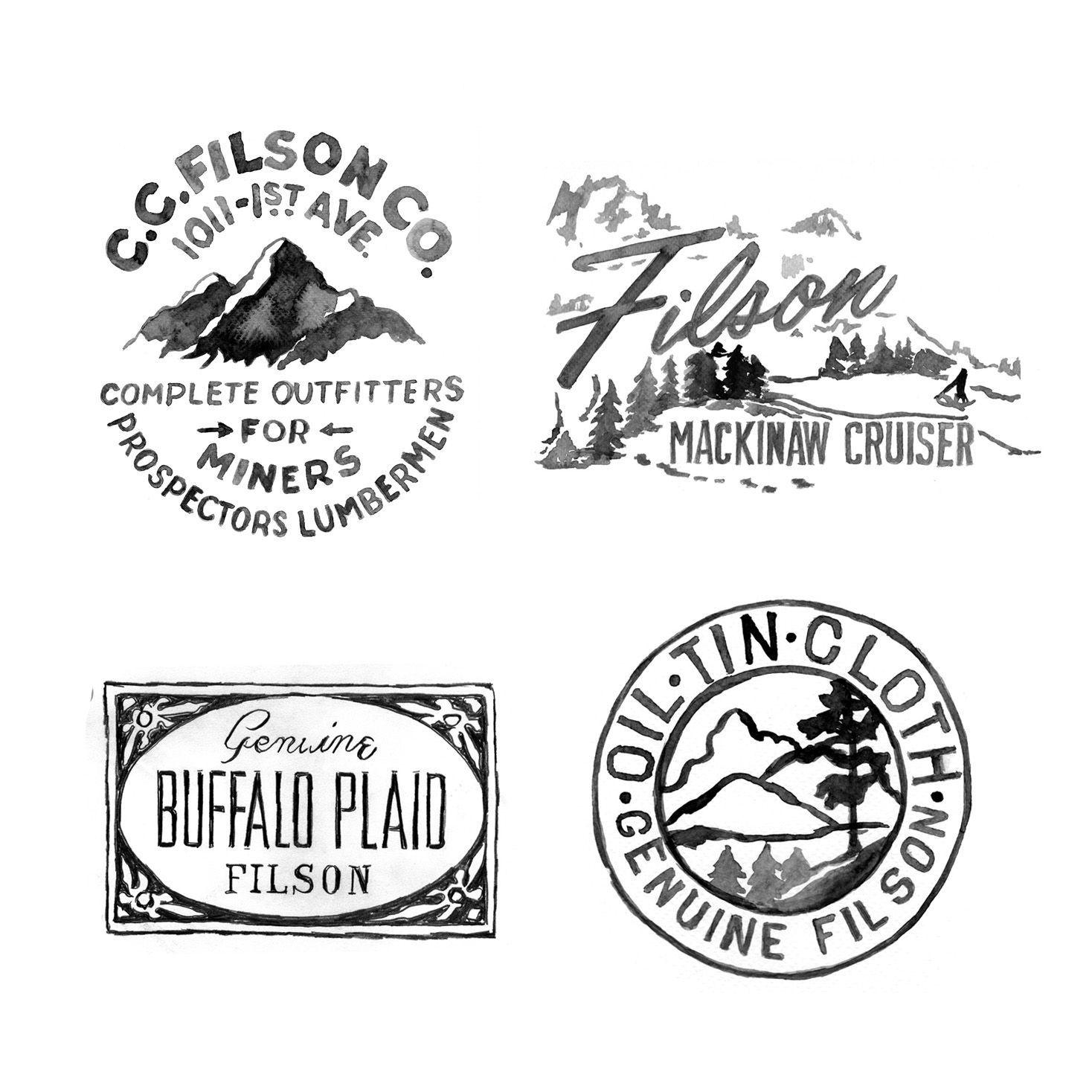 Filson Logo - Filson logos. Glenn Wolk | Glenn Wolk | Logos, Vintage typography ...