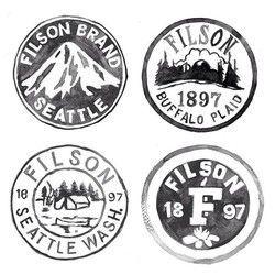 Filson Logo - Filson Logos | ODC Branding | Logos, Logos design, Travel posters