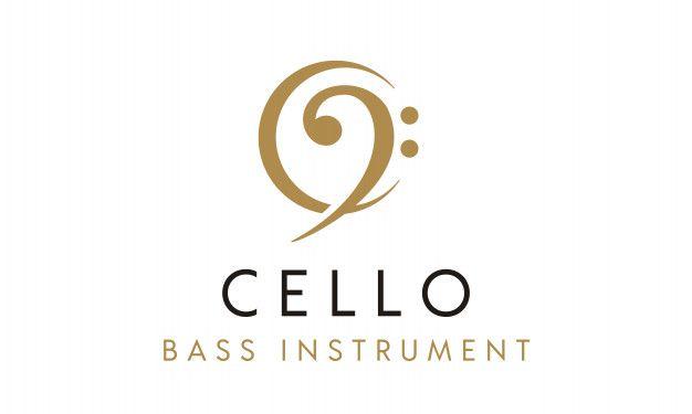 Cello Logo - Cello / bass instrument with initial c logo design Vector | Premium ...