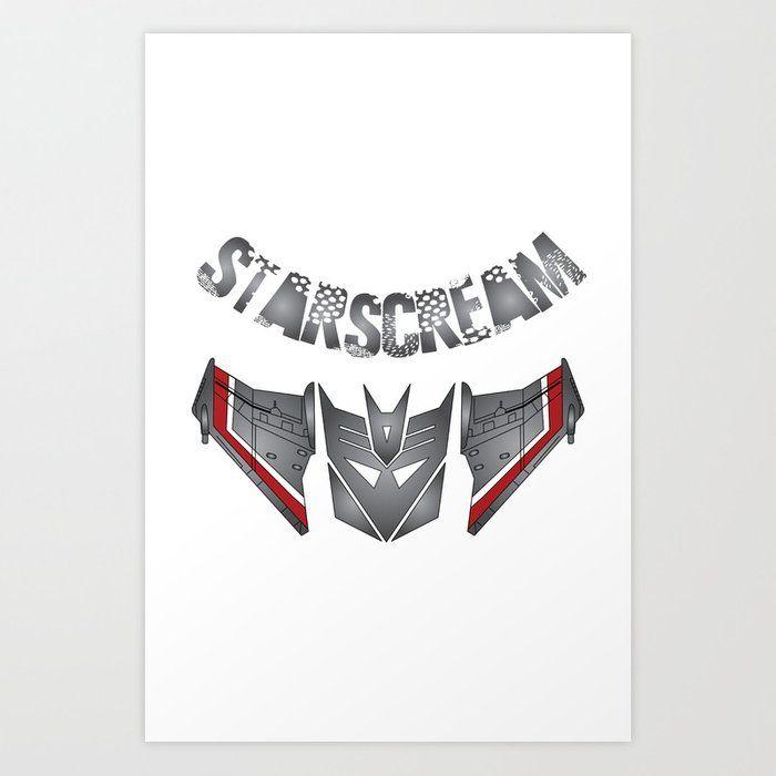 Starscream Logo - Starscream Decepticon logo Art Print