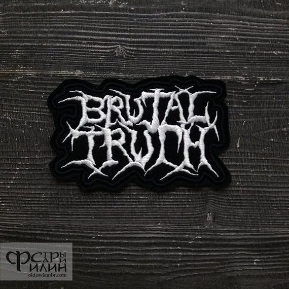 Grindcore Logo - Patch Brutal Truth Grindcore Death Metal logo band.