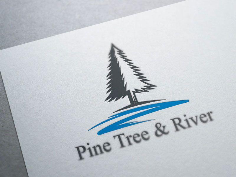 Lake Logo - Pine Tree And River Lake Logo Template by Heavtryq on Dribbble