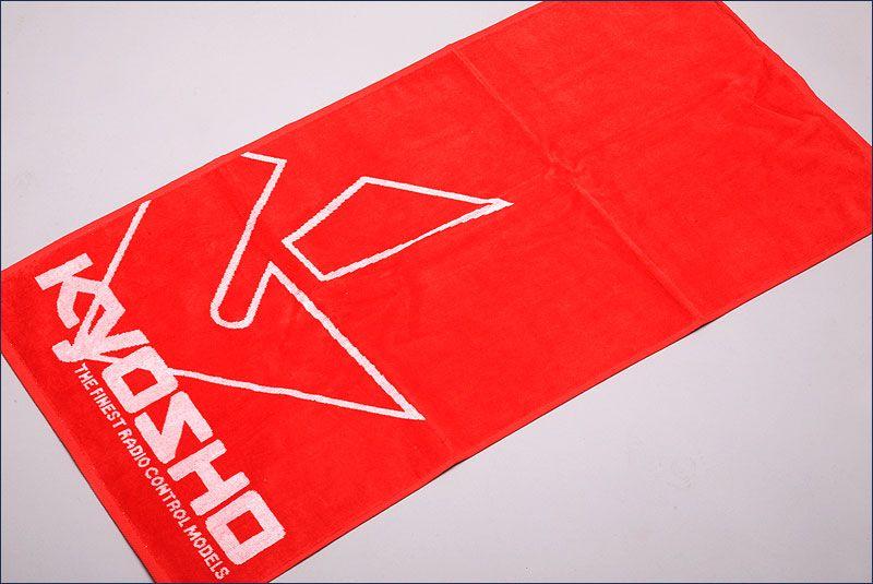 Kyosho Logo - Pit Mats: Kyosho Logo Red Pit Towel - 1200 x 675mm