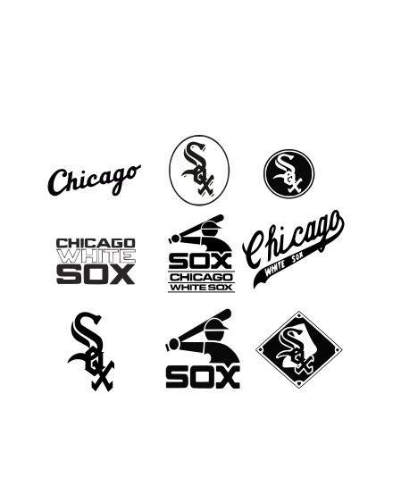 Whitesox Logo - Chicago White Sox SVG, DXF and EPS Cutting Files Silhouette vinyl cut Files, for Cameo and Cricut Explore machines