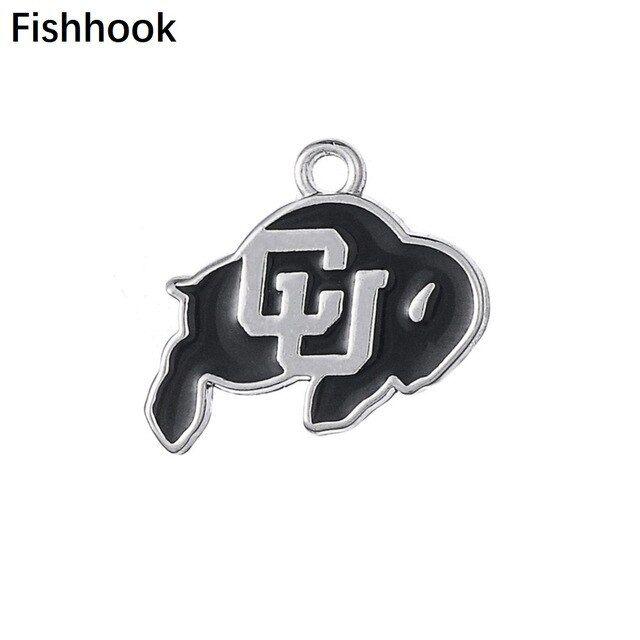 Buffaloes Logo - Fishhook Sports Sporty Colorado University Buffaloes Logo Enamel Charm for  students 10pcs/lot-in Charms from Jewelry & Accessories on Aliexpress.com |  ...