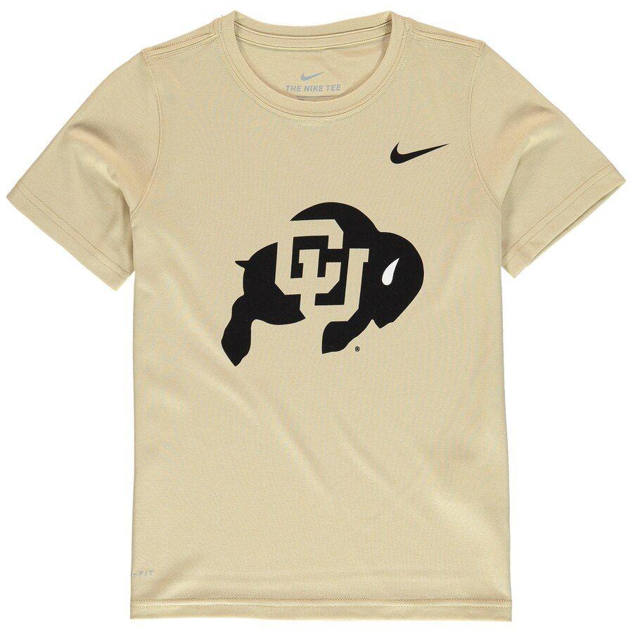 Buffaloes Logo - Youth Nike Gold Colorado Buffaloes Logo Legend Performance T-Shirt