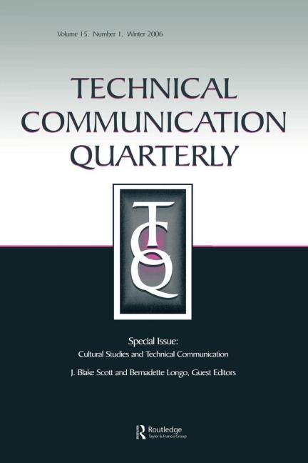 Tcq Logo - Cultural Studies And Technical Communication Tcq V15 Press Book