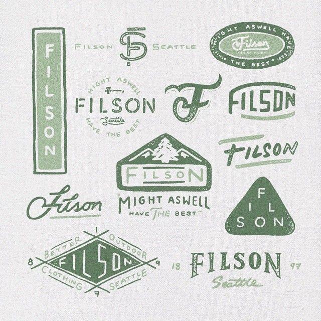 Filson Logo - FILSON LOGOS. Badges, Patches, & Logos. Typography, Design, Logos