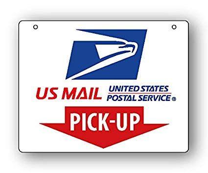 USMail Logo - USPS Pick Up Sign