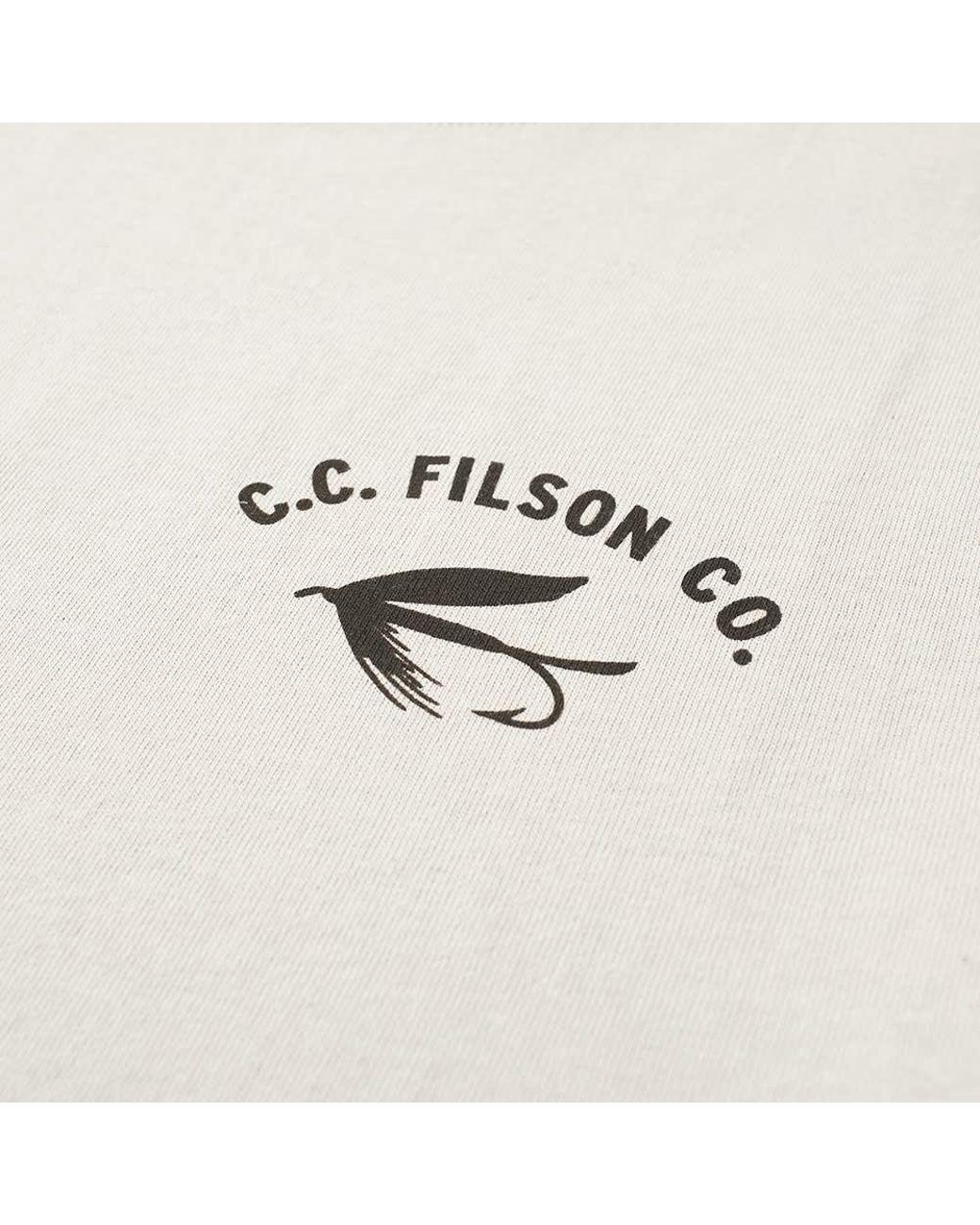 Filson Logo - Men's Gray Outfit Graphic Logo Tee