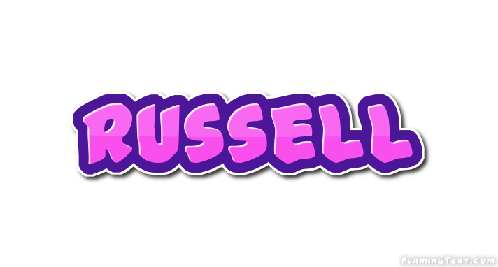 Russell Logo - Russell Logo | Free Name Design Tool from Flaming Text