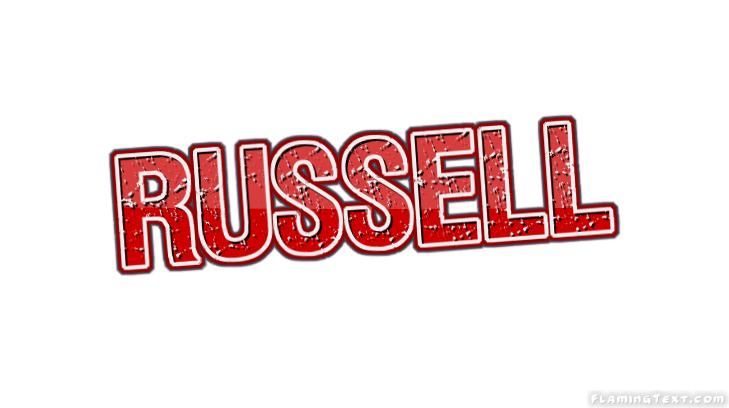 Russell Logo - Russell Logo. Free Name Design Tool from Flaming Text