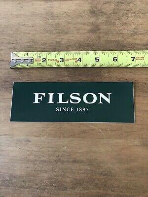 Filson Logo - FILSON LOGO Camo White Outdoor Hunting Clothing Sticker Decal Approx ...