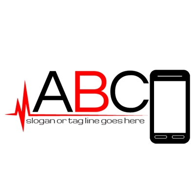 EKG Logo - Heartbeat Phone Logo Maker