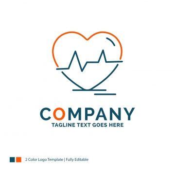 ECG Logo - ecg,heart,heartbeat,pulse blue logo line style Template for Free ...
