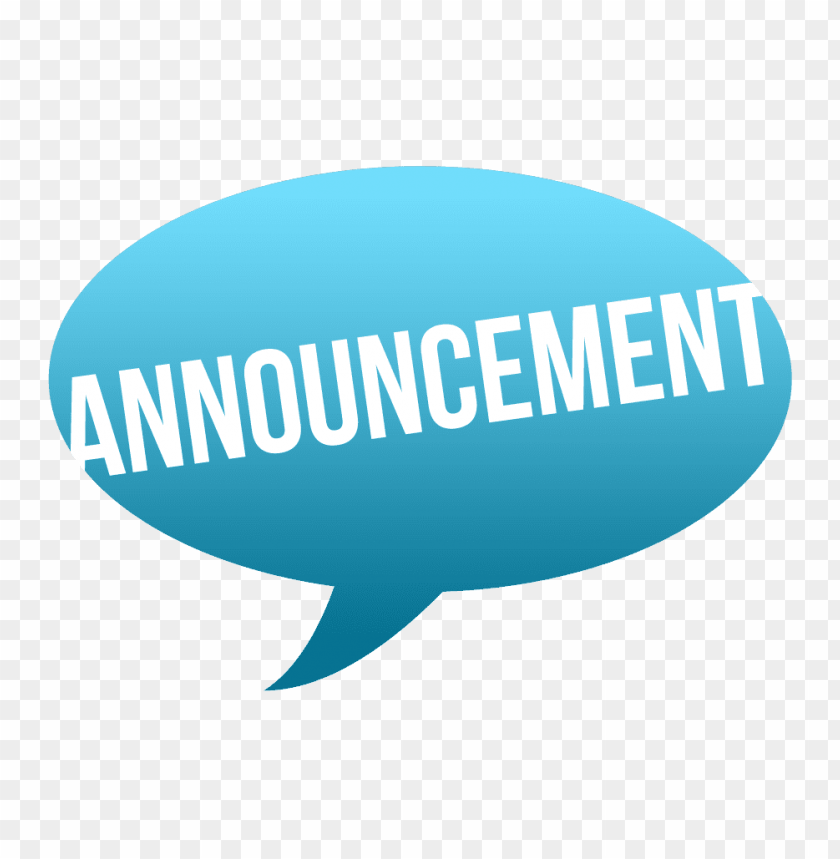 Announcement Logo - announcement logo PNG image with transparent background