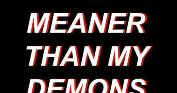 Meaner Logo - Liked on Pinterest: halsey lyrics meaner than my demons - Google ...