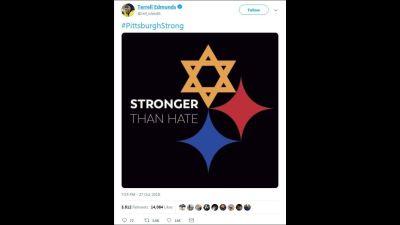 Stronger Logo - Internet version of Pittsburgh Steelers logo sends message 'Stronger