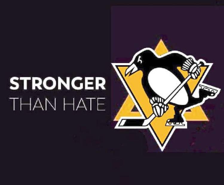 Stronger Logo - Steelers, Penguins logos modified to show support for Tree of Life