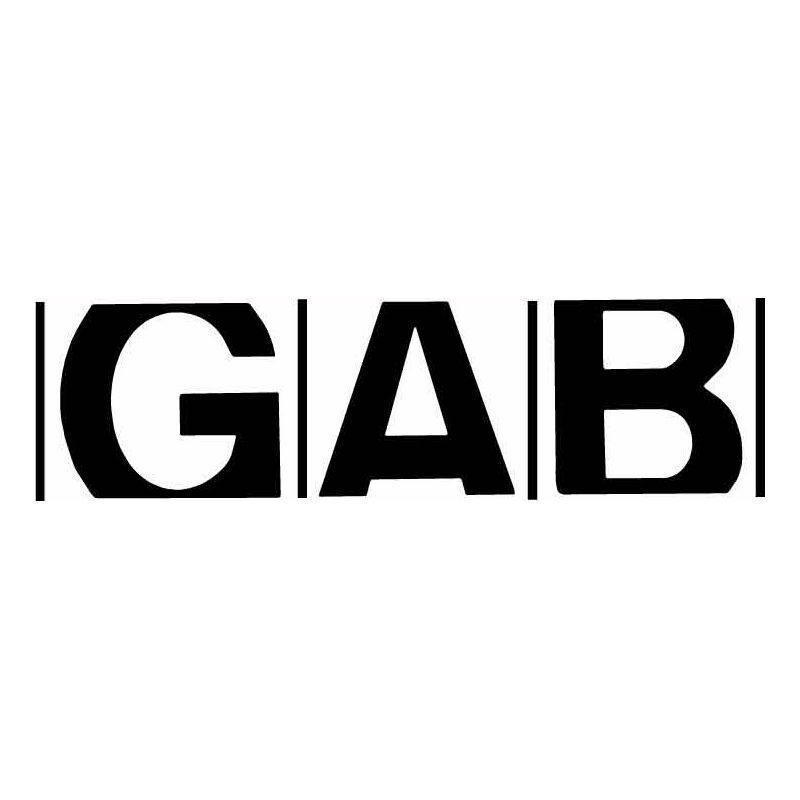 Gab Logo - Performance Logo Decal GAB