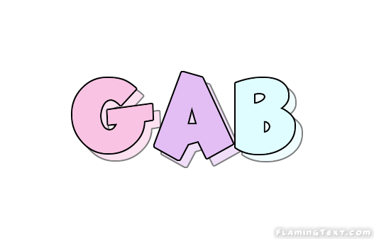 Gab Logo - Gab Logo | Free Name Design Tool from Flaming Text