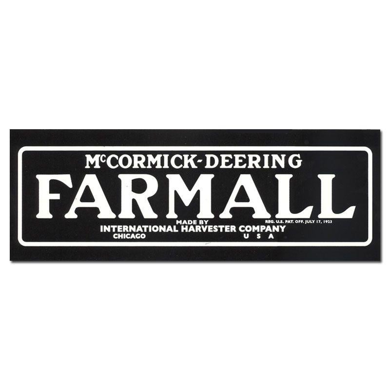 Deering Logo - McCormick-Deering Farmall Bumper Sticker