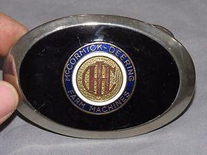 Deering Logo - Details about Vintage IH International Harvester McCormick Deering LOGO BELT BUCKLE neat!!