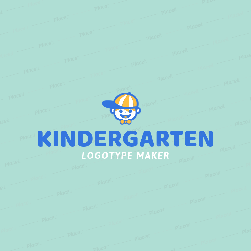 Kindergarten Logo - Kindergarten Logo Maker with Kids Graphics 1094e