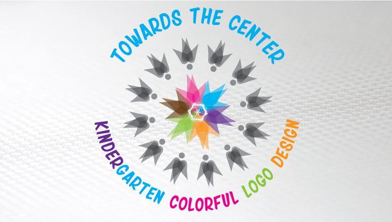 Kindergarten Logo - Kindergarten colorful logo design 