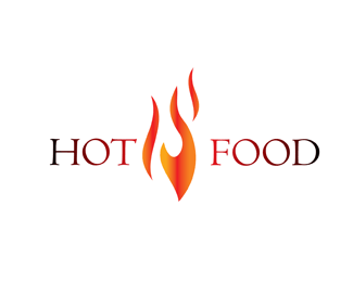 Hot Logo - Hot food Designed