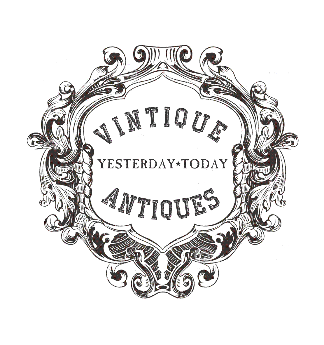 Antiques Logo - Elegant, Serious, Store Logo Design for Vintique Antiques Yesterday