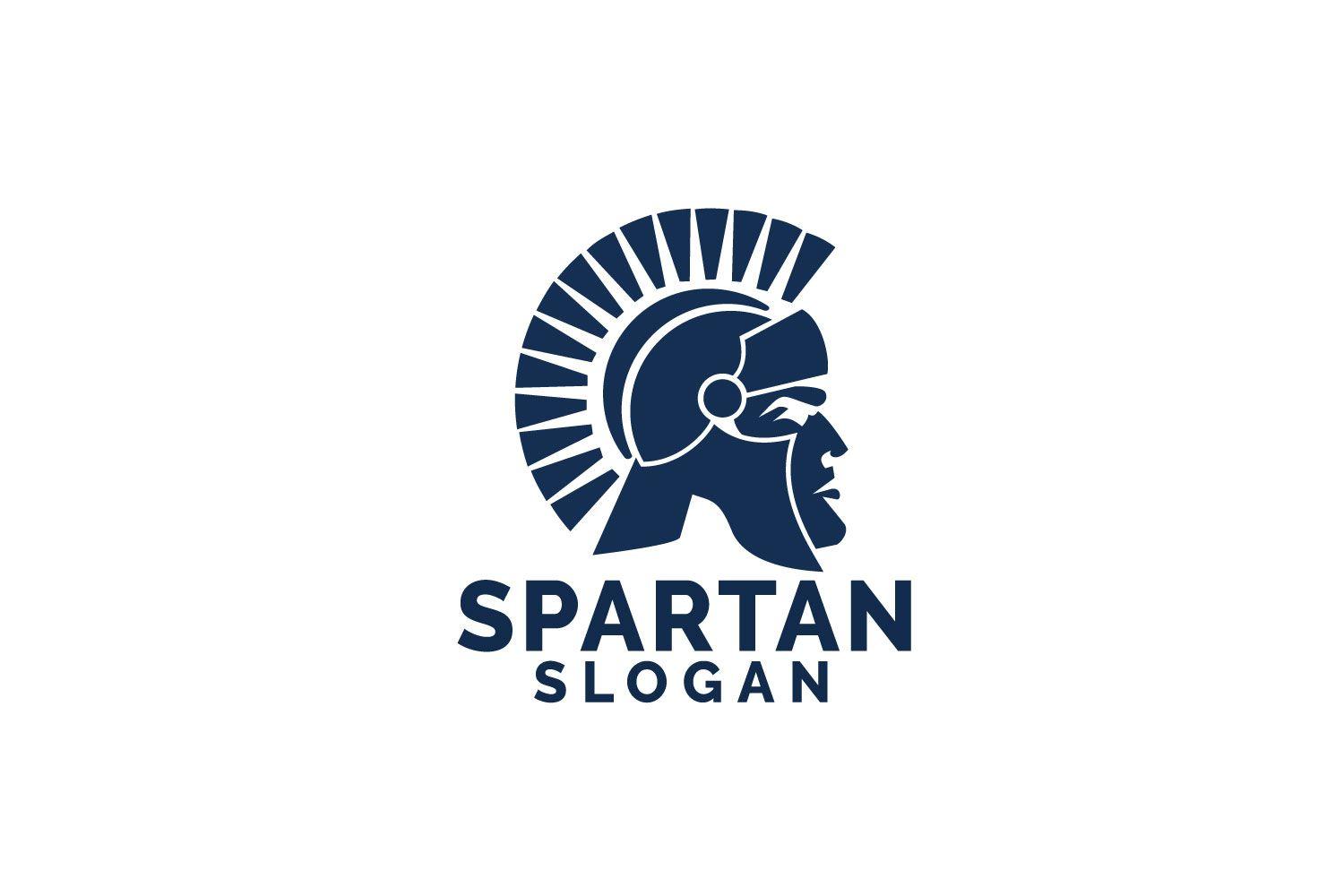 Antiques Logo - Spartan logo design. Antiques Spartan warrior vector design.